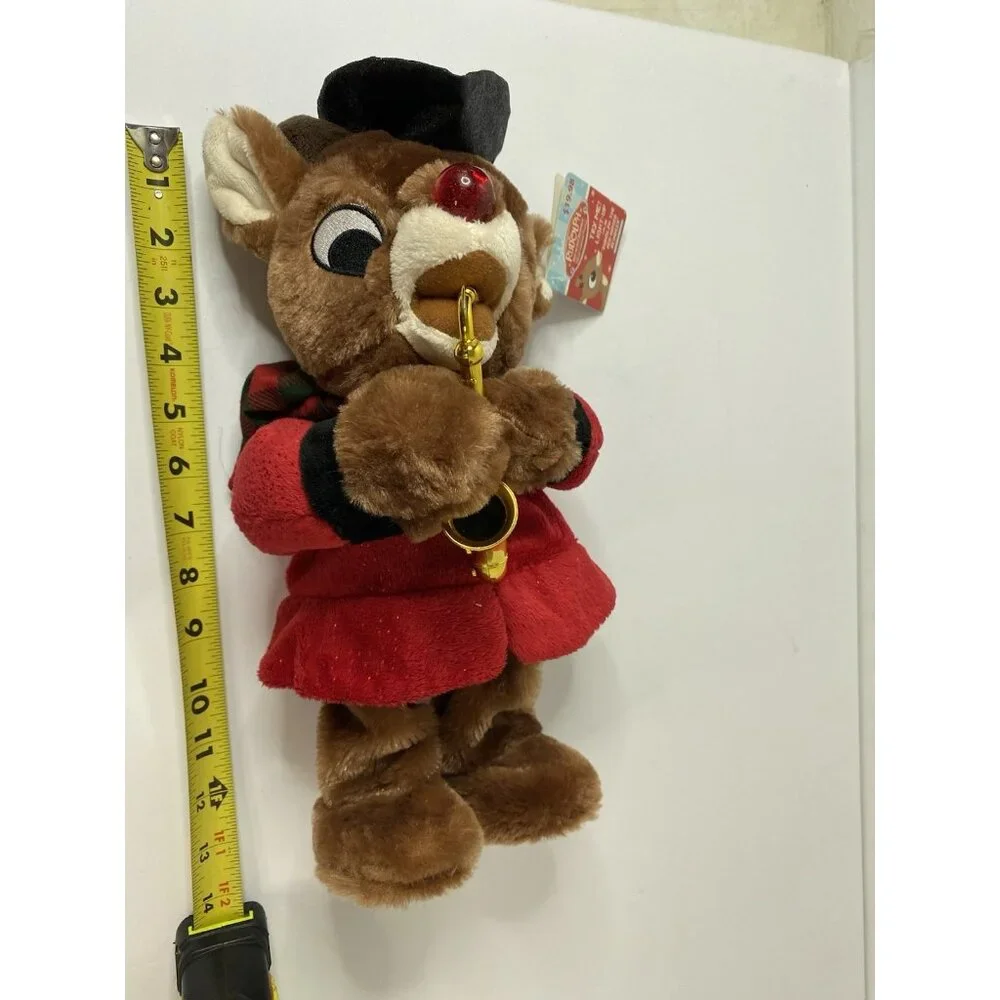 Rudolph the Reindeer Light-Up‎ Musical Plush Plays Saxophone Christmas Dan Dee